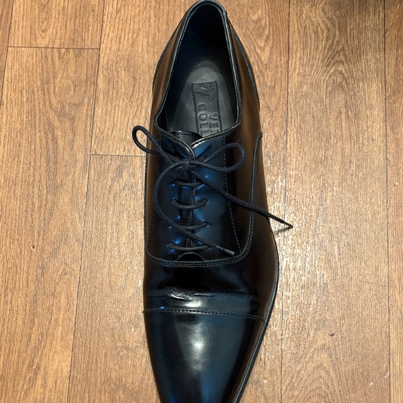 Versace Collection Black Leather Oxfords